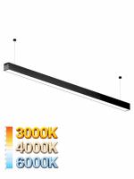 Светильник LINER T33 60W 3000/4000/6000К EPISTAR CRI90 110° IP40 Черный корпус 1150x33x34mm | 220V