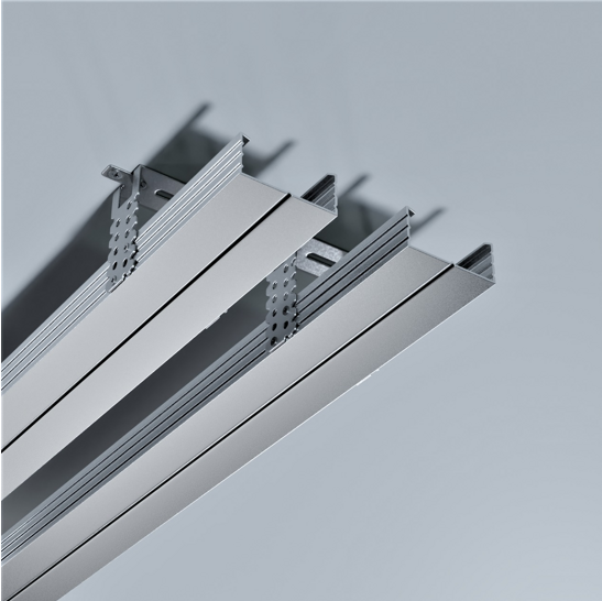 Трек белый MAGNETIC S25 220V шинопровод 2x контактный, White 1000х32х57mm 