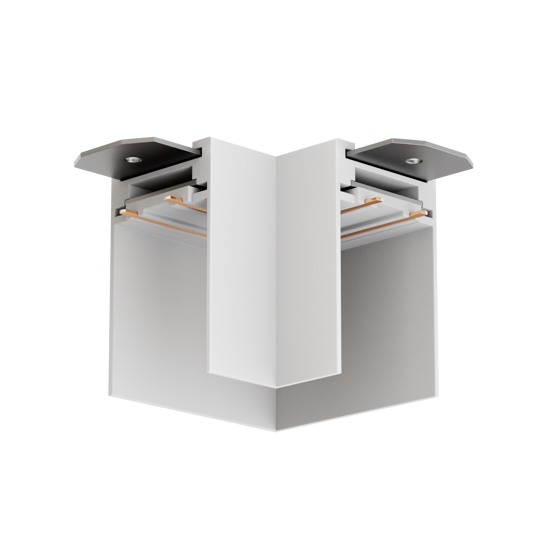 Угловой соединитель потолок-потолок S39 220V 4x контактный White 90x90x75mm EAC19299