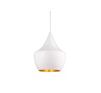 Люстра подвесная на трек Е27 дизайн TomDixon White/Gold