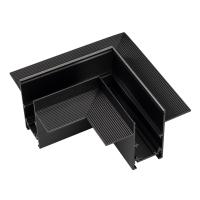 Соединитель алюминиевый угол 90° для встраиваемых трек - систем в ГКЛ S20 100x100x54mm, Черный