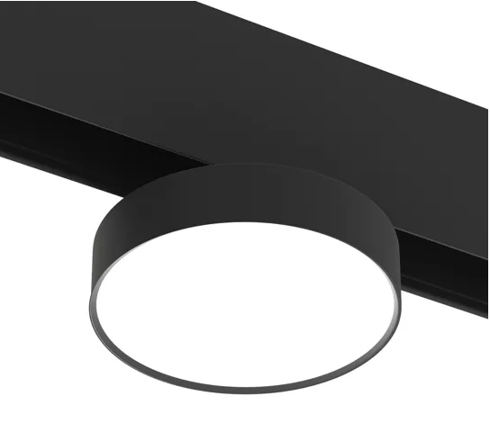 Светильник RONDO MAGNETIC S20 48V 10W 110° CRI90 OSRAM 3000K | Черный корпус Ø95х135 mm