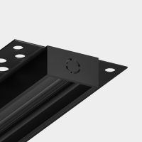 Трековая система встраиваемая MAGNETIC S25 48V 2TRA BLACK 3000x53.5x13.2mm