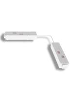 Коннектор соединительный гибкий для шинопровода S20 4TRA 48V 372mm, с кнопочным фиксатором, Белый