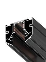 Трековая магнитная система для натяжных потолков MAGNETIC S20 NEW 48V 4TRA  BLACK 3000x56x46mm 