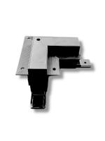 Соединитель пластиковый угол 90° для встраиваемых трек - систем в ГКЛ S20 100x100x54mm, Черный