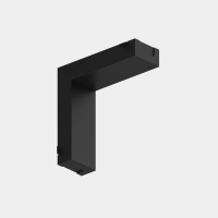 Угловой соединитель потолок-стена для шинопровода S25 2TRA | Black 60х60х10.5mm