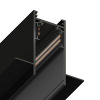 Трековая система встраиваемая MAGNETIC S20 48V 4TRA BLACK 1500x70x52mm