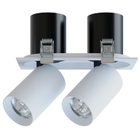 Светильник COLT 2хMR16 GU10 SPOT поворотно-выдвижной | WHITE 100x185mm