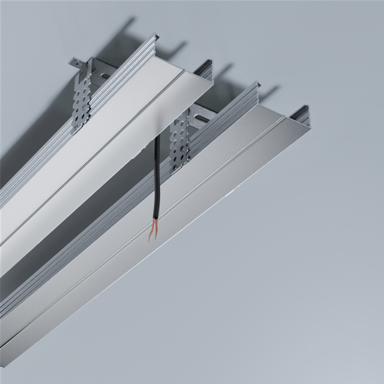 Трек черный MAGNETIC S25 220V шинопровод 2x контактный, Black 1000х32х57mm 