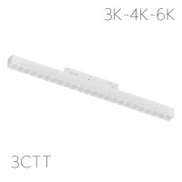 Светильник LINER BLACK MASK MAGNETIC S20 48V 18W 36° 3000/4000/6000K CRI90 OSRAM | Белый L327mm