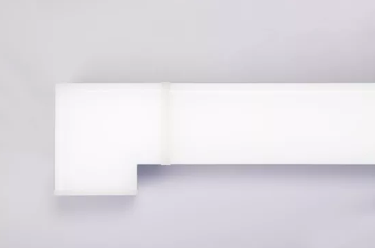 Линейный светильник серии LINER/M 10W 4000К, 100х100mm (75x35mm) Silver