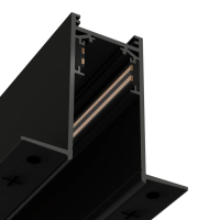 Трековая система встраиваемая MAGNETIC S20 NEW 48V 4TRA BLACK 1000x70x52mm