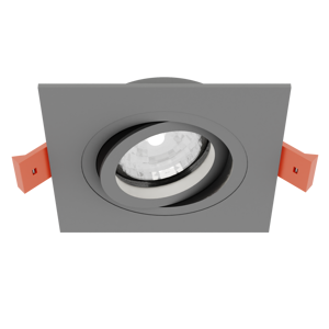 Светильник встраиваемый CITY DL X1 MR16 ALU CHROME | 92х92(75)x25mm