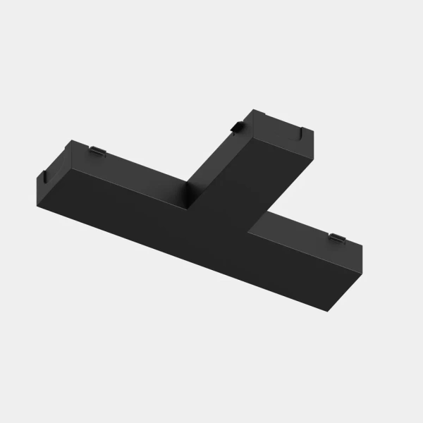 Т-соединитель для шинопровода S25 2TRA | Black 100х60х10.5mm