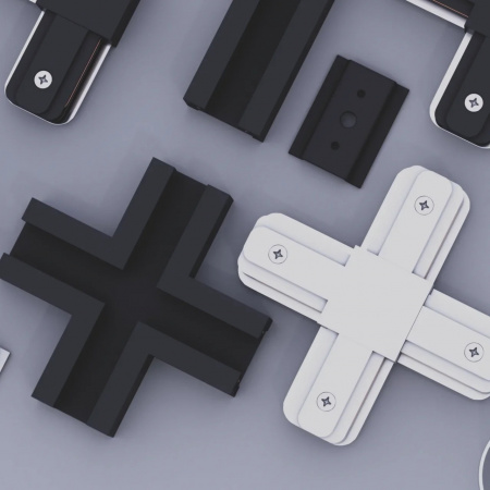 Трековая система серии CITY 2TRA | WHITE 3000x34x19mm | 220V