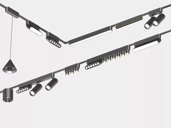 Угловой соединитель потолок-стена для шинопровода H4, Black