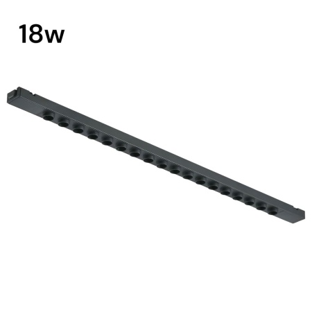 Светильник LINER BLACK MASK MAGNETIC S25 48V 18W 36° 4000K CRI90 OSRAM | Черный корпус L408mm
