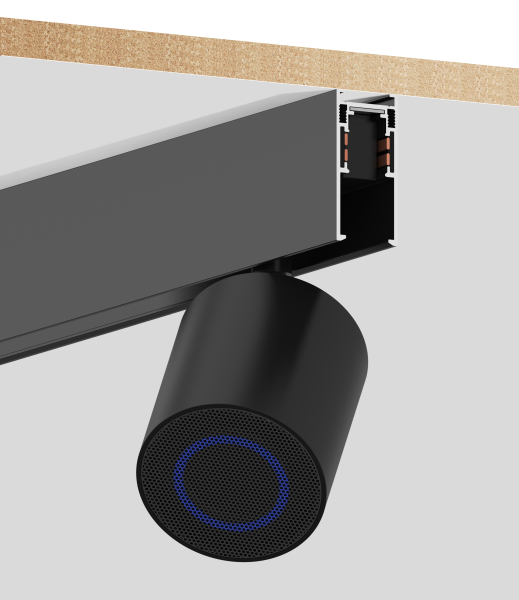 Трековая портативная аудиосистема MAGNETIC S15 48V 10W Bluetooth V5.4 12DB IP20 / Black 64x75mm