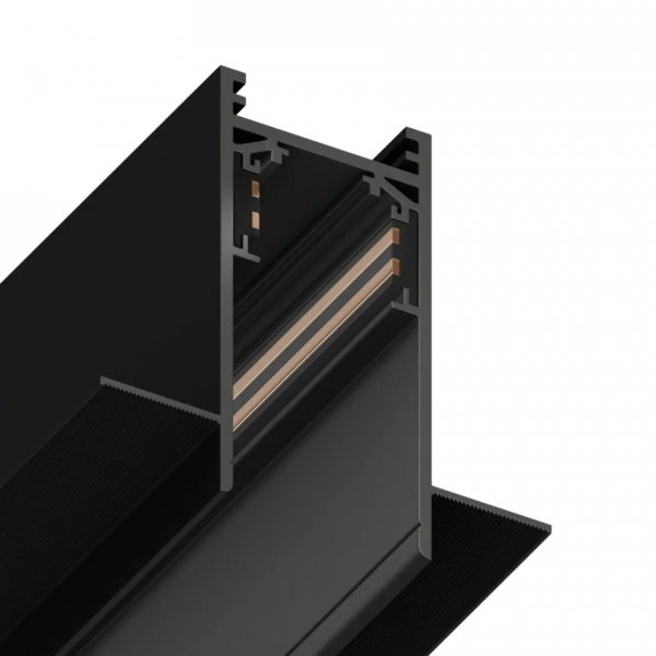 Трековая система встраиваемая MAGNETIC S20 48V 4TRA BLACK 3000x70x52mm