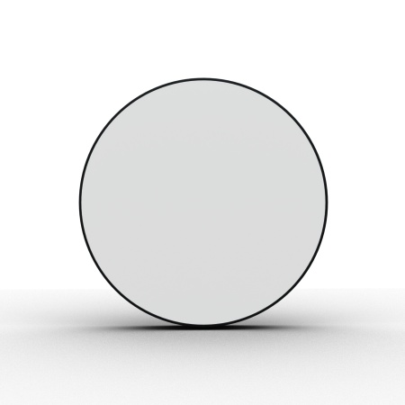 Светильник накладной RONDO 48W Black 3000K | Ø400x60mm 