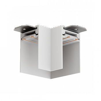 Угловой соединитель потолок-потолок для трековой системы S25 White 78x78x57mm EAC19329 