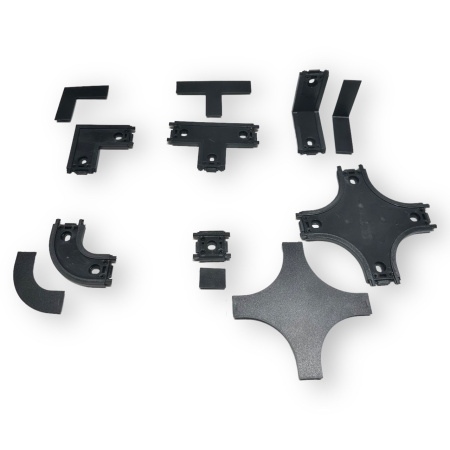 Угловой соединитель потолок-потолок для шинопровода H5 Black