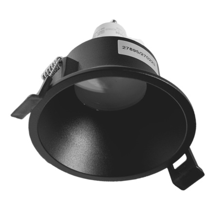 Светильник встраиваемый MR16 GU10 BLACK | Ø85(75)x47mm IP44