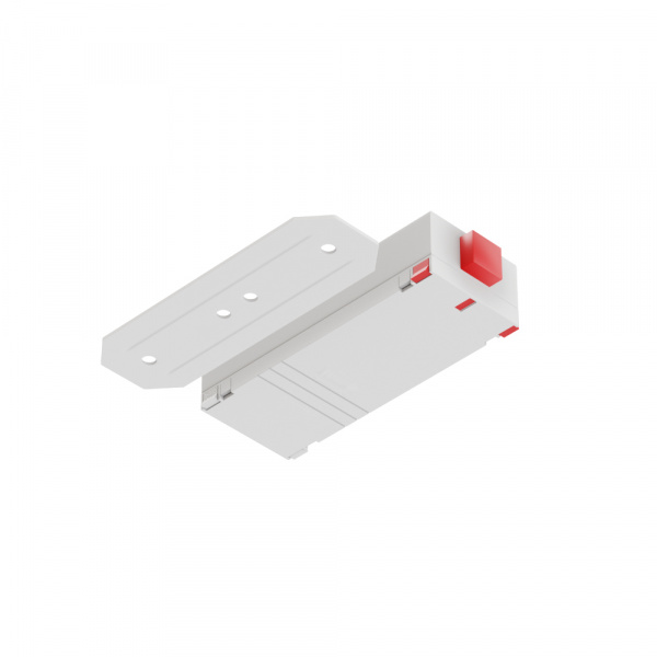 Прямой соединитель для трековой системы S25 220V 2x контактный White 65x25х15mm  EAC19329