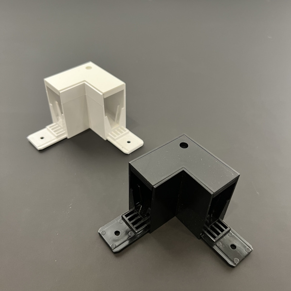 Соединитель пластиковый угол 90° для накладных трек-систем S20 54x54x54mm, Черный