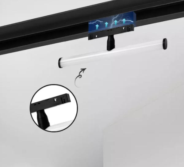 Светильник TUBE MAGNETIC S20 48V 20W 180° 3000-6000K Tuya Smart CRI90 OSRAM | Черный корпус L600mm