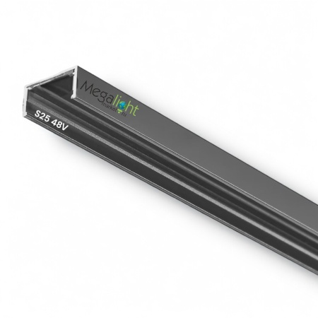 Прямой соединитель для шинопровода S25 2TRA | Black 60х20х10.5mm