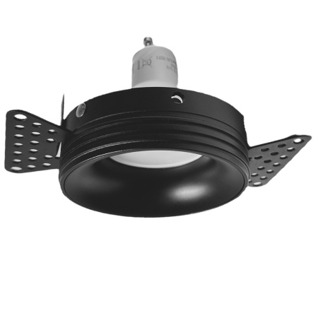 Светильник встраиваемый под отделку MR16 GU10 BLACK | Ø80(80)x27mm