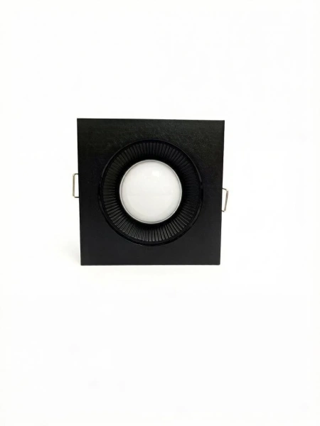 Светильник встраиваемый CITY DLW MR16 BLACK | 90x90 (75)xH45mm Electroplating
