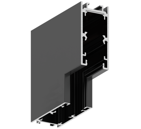 Угловой соединитель потолок-стена для шинопровода S10 | Черный