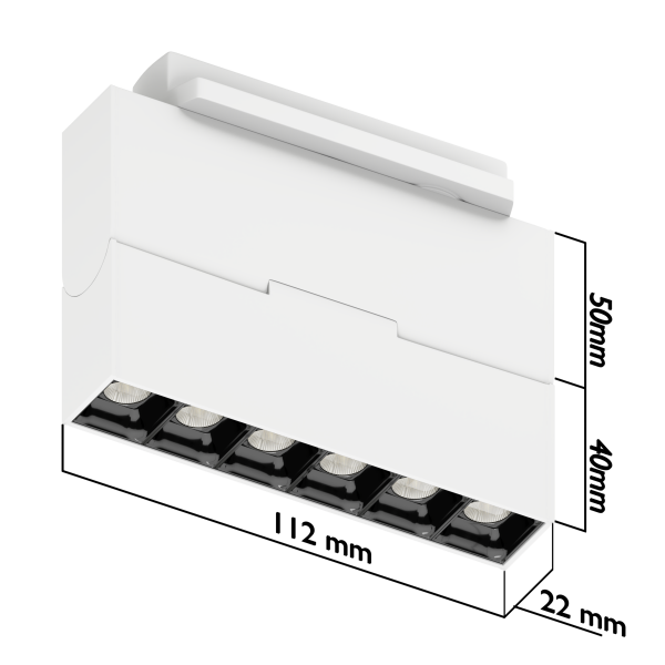 Светильники BLACK BOOK 6W OSRAM 36° WW/3000К, Белый корпус 2TRA
