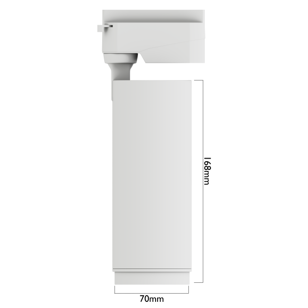 Светильник CITY ZOOM 30W 10°-60° 3ССТ 3000/4000/6000К CRI85 Белый 2TRA однофазный 220V 70x168mm