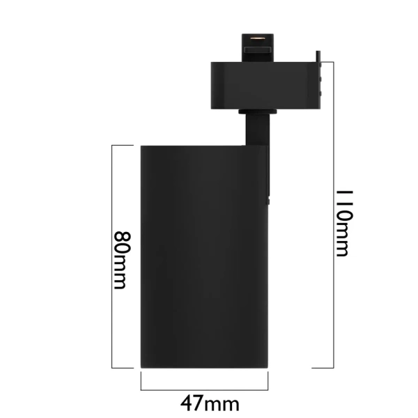 Светильник CITY NEW 7W 4000К CRI85 36° Черный 2TRA однофазный 220V 47x80mm