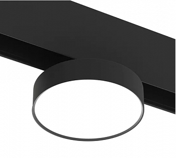 Светильник RONDO MAGNETIC S20 48V 10W 110° CRI90 OSRAM 3000K | Черный корпус Ø95х135 mm