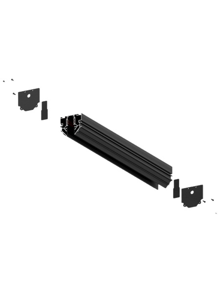 Заглушка к шинопроводу для натяжных потолков S15 Black