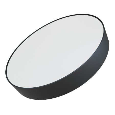 Светильник накладной RONDO 48W Black 3000K | Ø400x60mm 