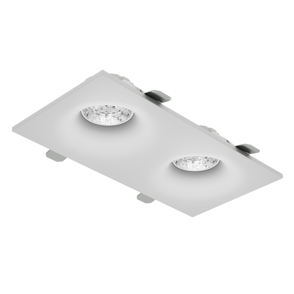 Светильник встраиваемый CITY DLV 2хMR16 GU5.3 WHITE | 190х95 H40mm