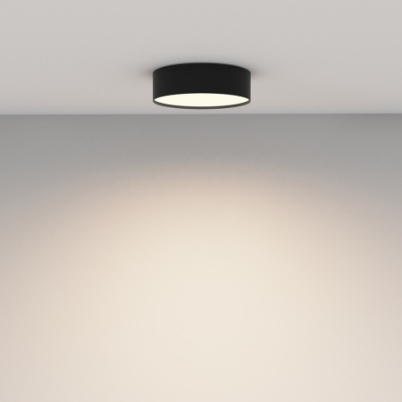 Светильник накладной RONDO 24W Black 3000K | Ø220x60mm 