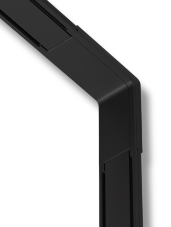 Угловой соединитель потолок-стена для шинопровода H5 Black