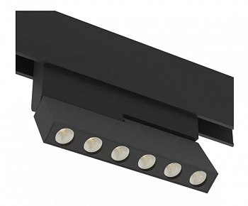 Светильник SPOT BLACK BOOK MAGNETIC S15 48V 6W 36° CRI90 OSRAM 4000K | Черный корпус L118хH100mm