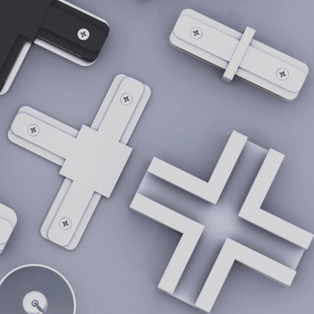 Трековая система серии CITY 2TRA | WHITE 3000x34x19mm | 220V