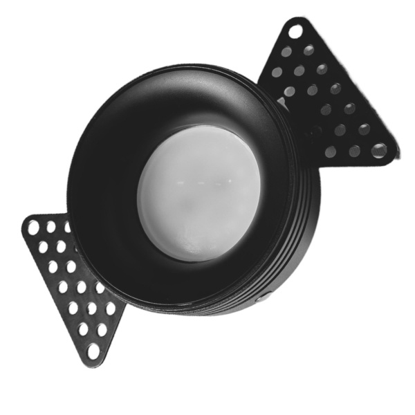 Светильник встраиваемый под отделку MR16 GU10 BLACK | Ø80(80)x27mm