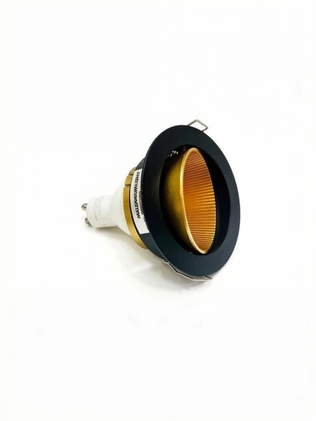 Светильник встраиваемый CITY DLW MR16 BLACK/GOLG | Ø90 (75)xH45mm Electroplating
