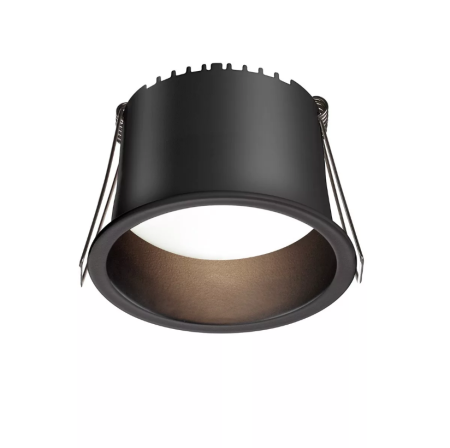 Светильник встраиваемый DL 12W BLACK 3000К | Ø91(79)x49mm