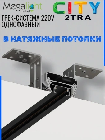 Профиль для натяжных потолков CITY 2TRA | 54x32x1500mm